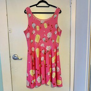 Lace & Lore Hot Pink Ice Cream Skater Dress / XL/16/18